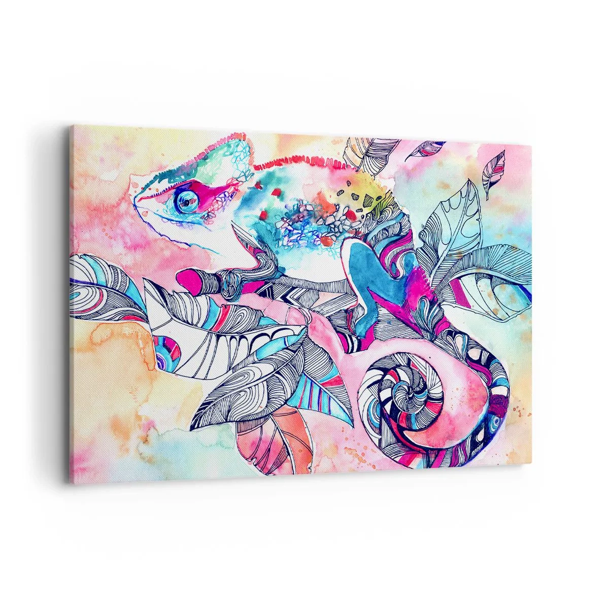 Schilderen op canvas - Zo kleurrijk als onze wereld - 120x80 cm