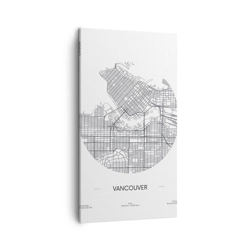 Schilderen op canvas - Anatomie van Vancouver - 45x80 cm