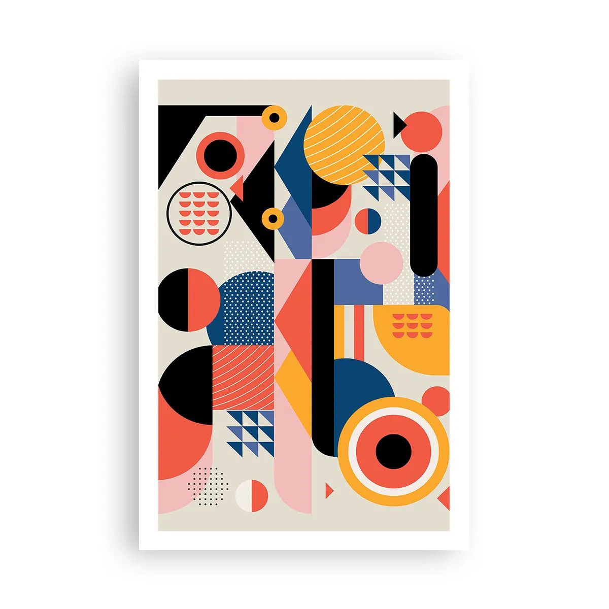 Poster - Compositie: speel rond - 61x91 cm