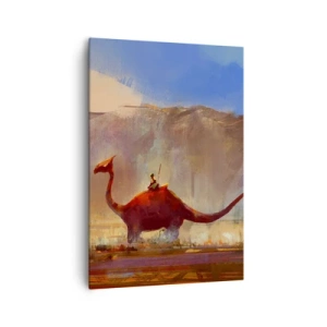 Schilderen op canvas - Als ze niet waren uitgestorven - 70x100 cm