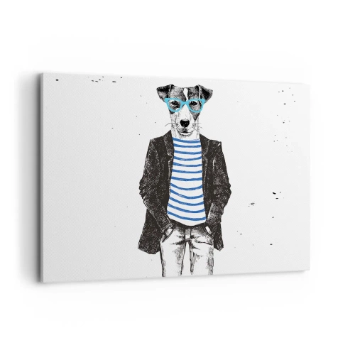 Schilderen op canvas - God behoed! - 100x70 cm