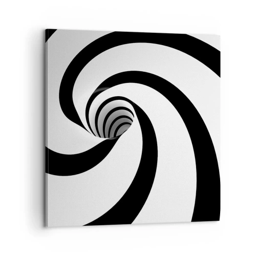 Schilderen op canvas - Toegeven aan de draaikolk? - 60x60 cm