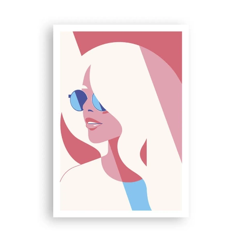 Poster - Het was een blondine... - 70x100 cm