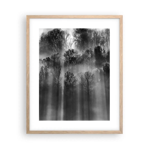 Een poster in een licht eiken lijst - In stromen van licht - 40x50 cm