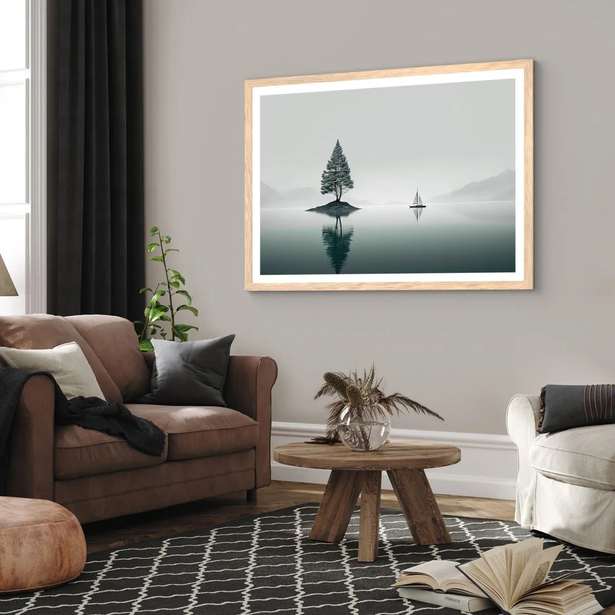 Een poster in een licht eiken lijst - Droom - 40x30 cm