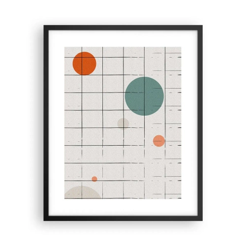 Poster in een zwarte lijst - Gevangen. Wij of zij? - 40x50 cm
