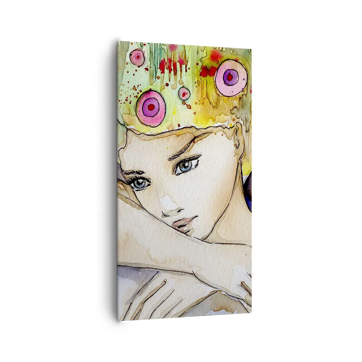 Schilderen op canvas - Vlinderprinses - 65x120 cm