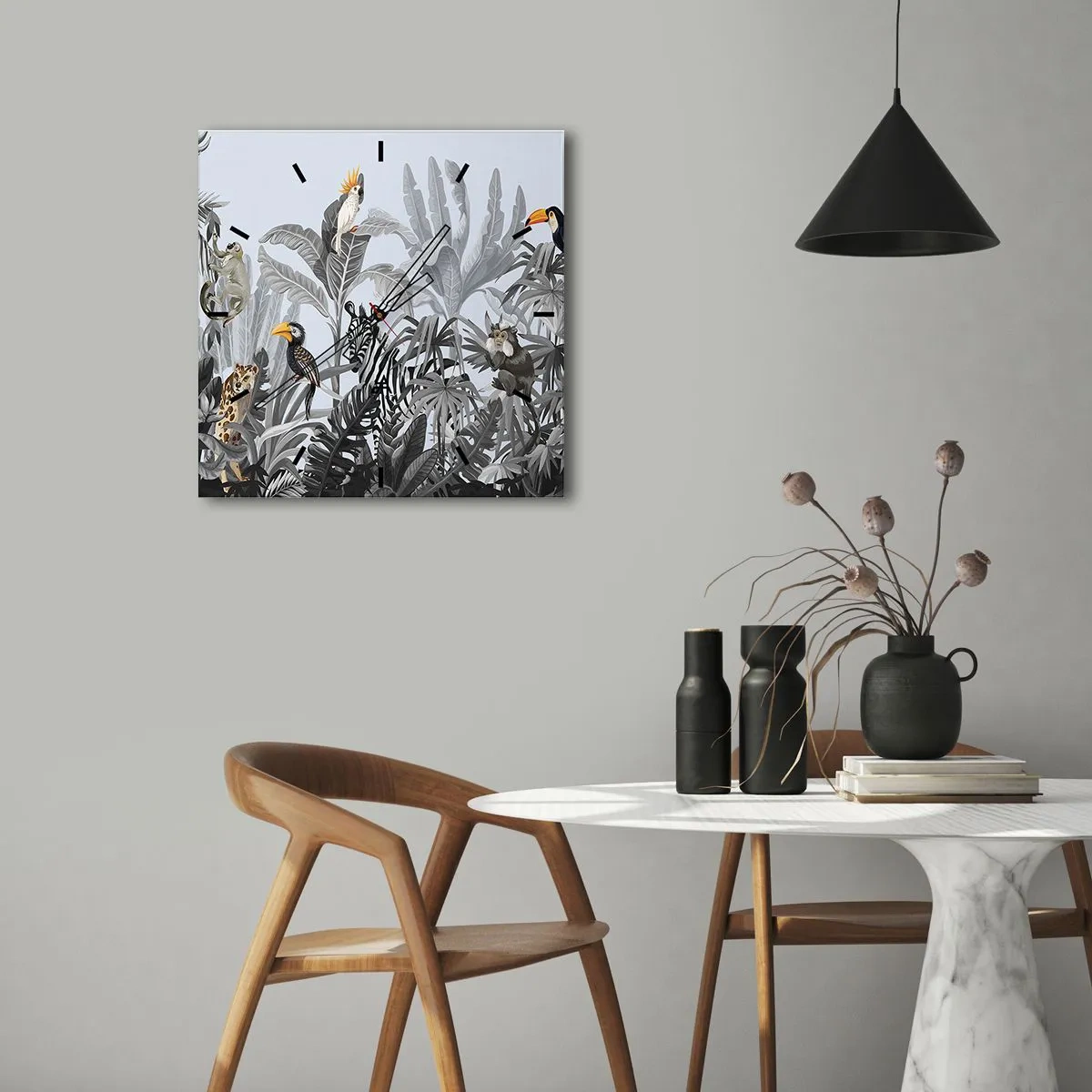 Wandklok - Klok - Afrikaans sprookje - 40x40 cm