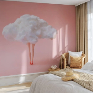 Fotobehang op maat Standard Eco - Zoete belofte - Abstractie, Vrouw, Benen van de vrouw
