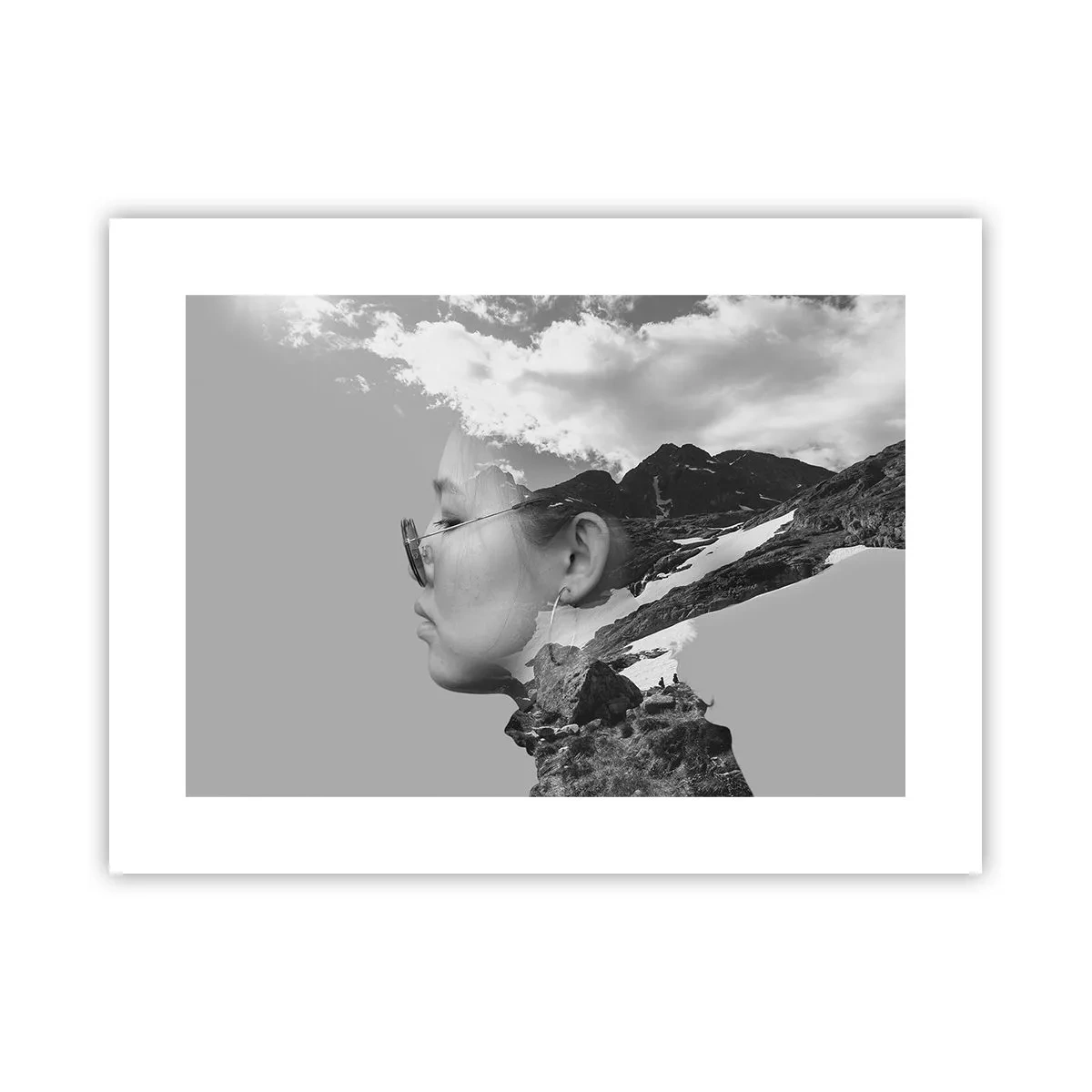 Poster - Top en bewolkt portret - 40x30 cm