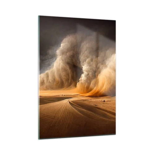 Schilderen op glas - De toorn van de woestijn - 50x70 cm