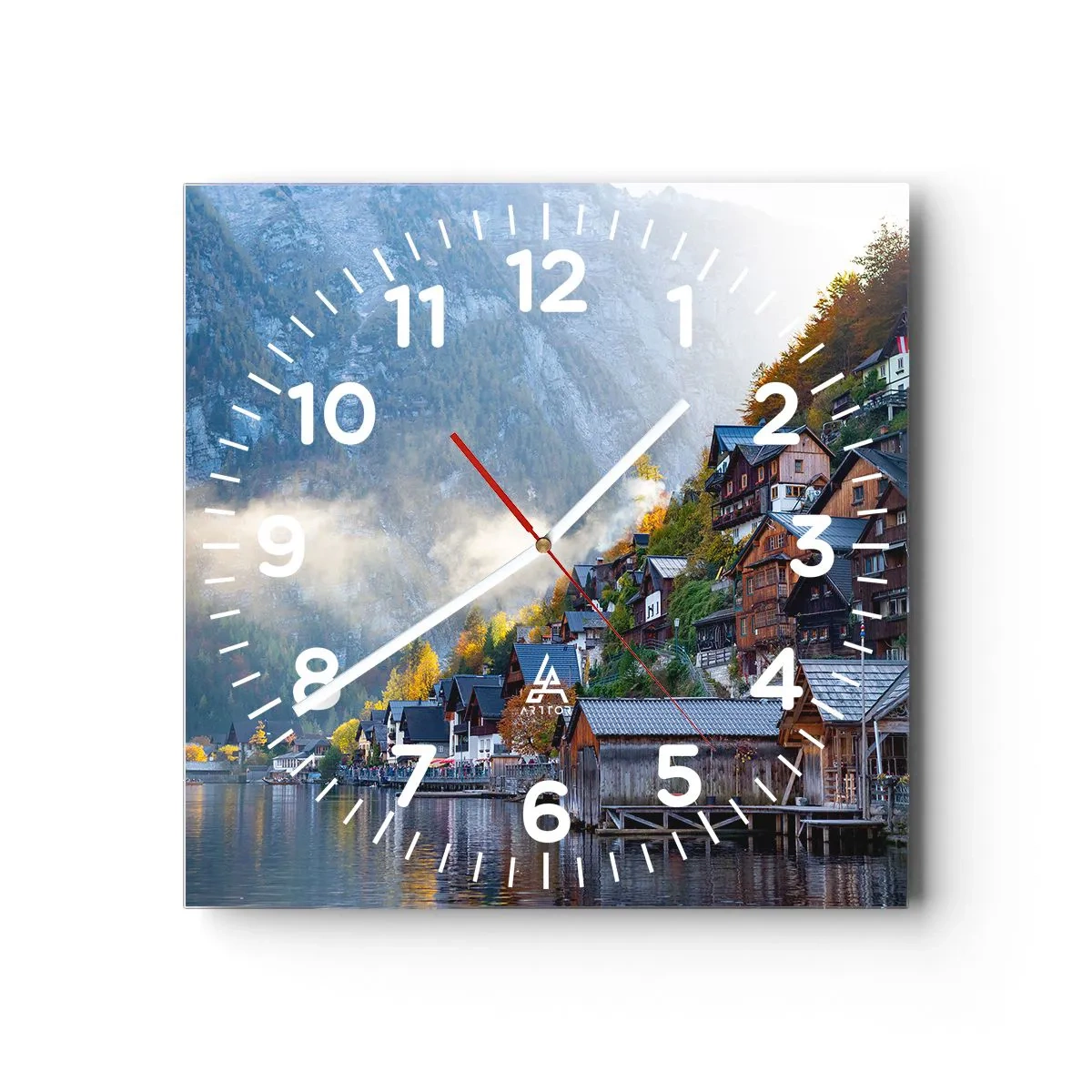 Wandklok - Klok - Alpine sfeer - 30x30 cm