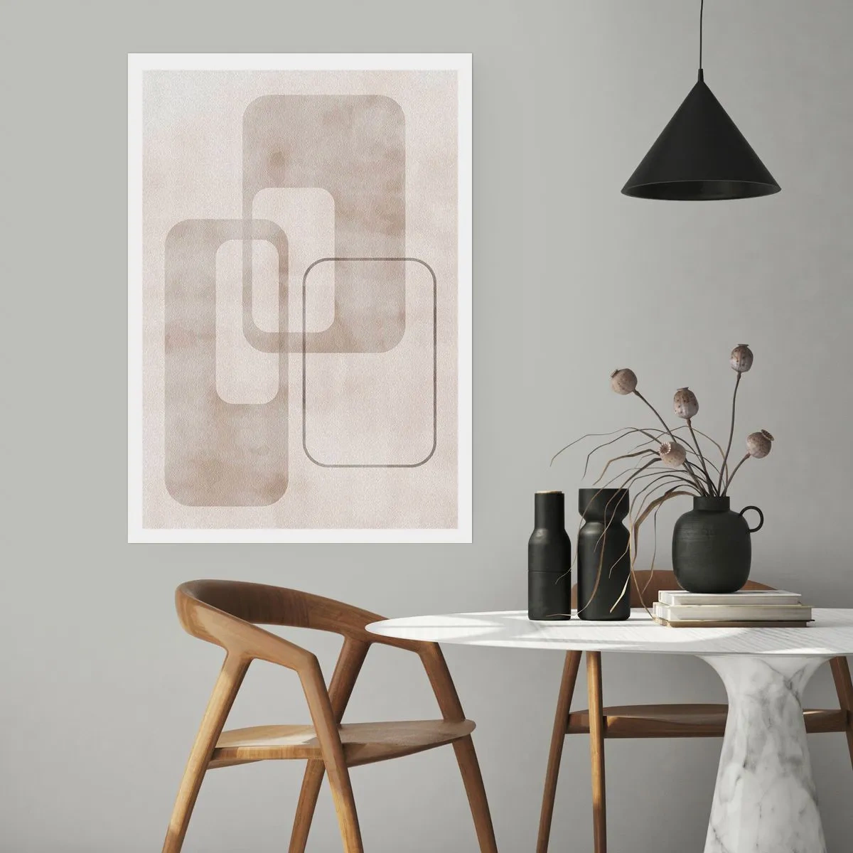 Poster - Geometrische voeg - 61x91 cm