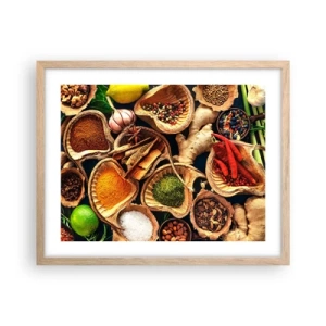 Een poster in een licht eiken lijst - Neem wat je wilt - 50x40 cm