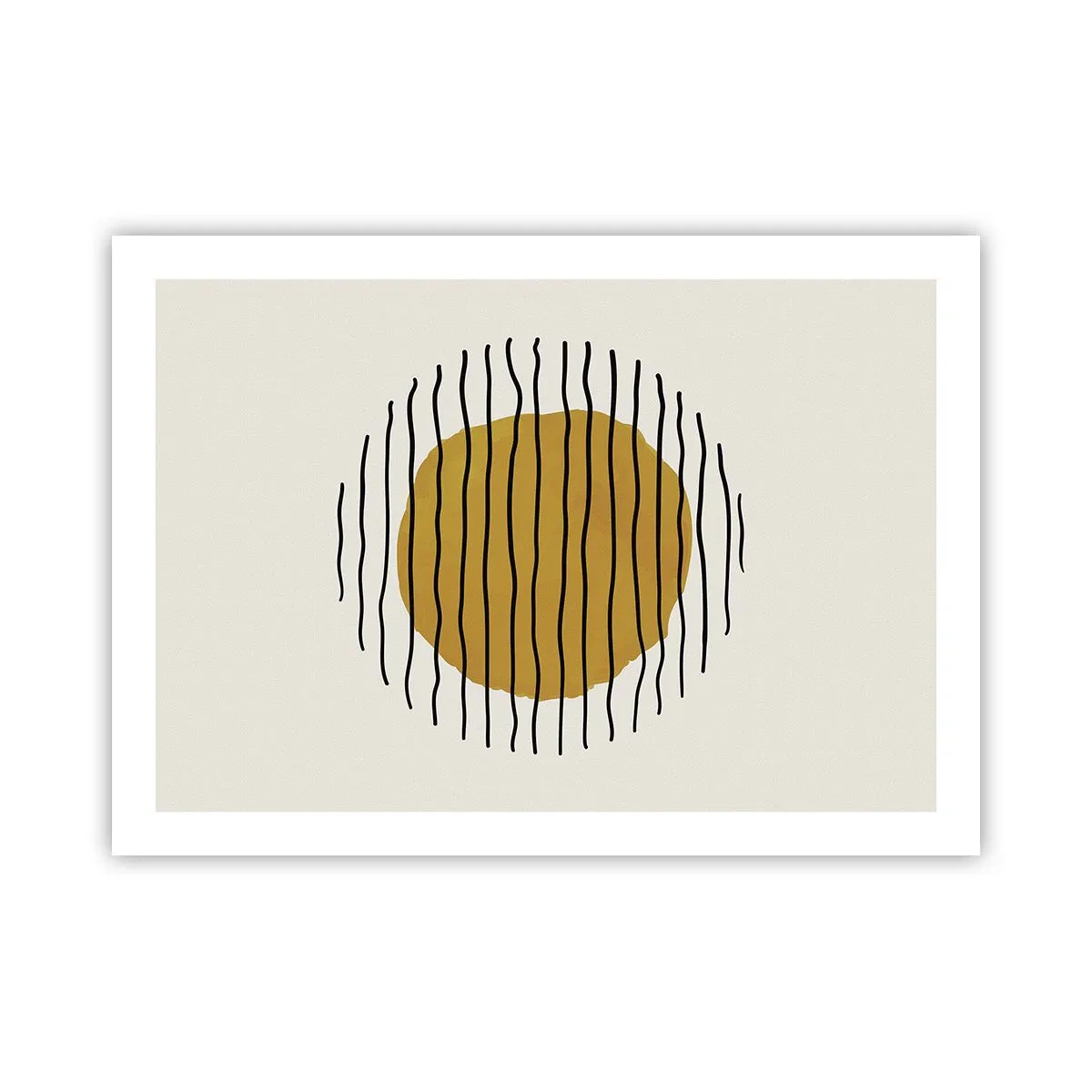 Poster - Abstractie trillend van warmte - 70x50 cm