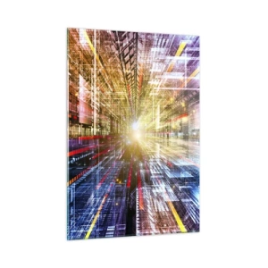 Schilderen op glas - Lichtgevende gang - 50x70 cm