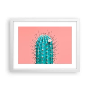 Poster in een witte lijst - Kijk gewoon - 40x30 cm