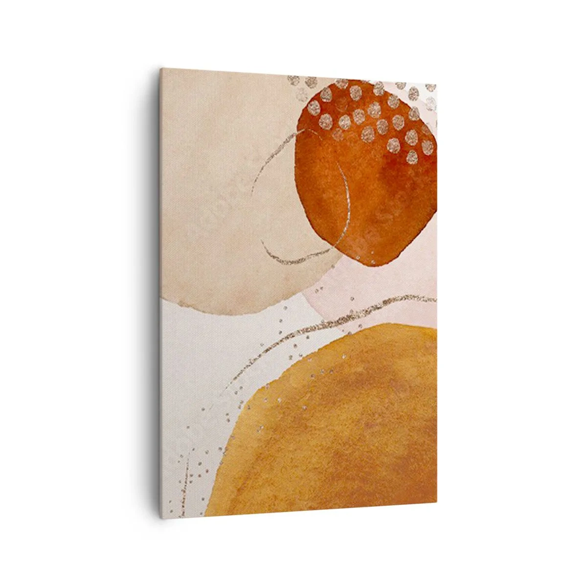 Schilderen op canvas - Rondheid en beweging - 70x100 cm