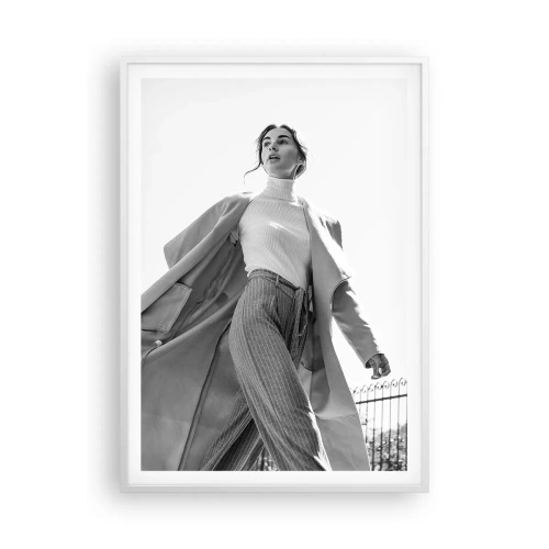 Poster in een witte lijst - Ga je mee? - 70x100 cm