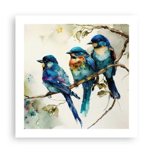 Poster - Is hij boos geworden? - 50x50 cm