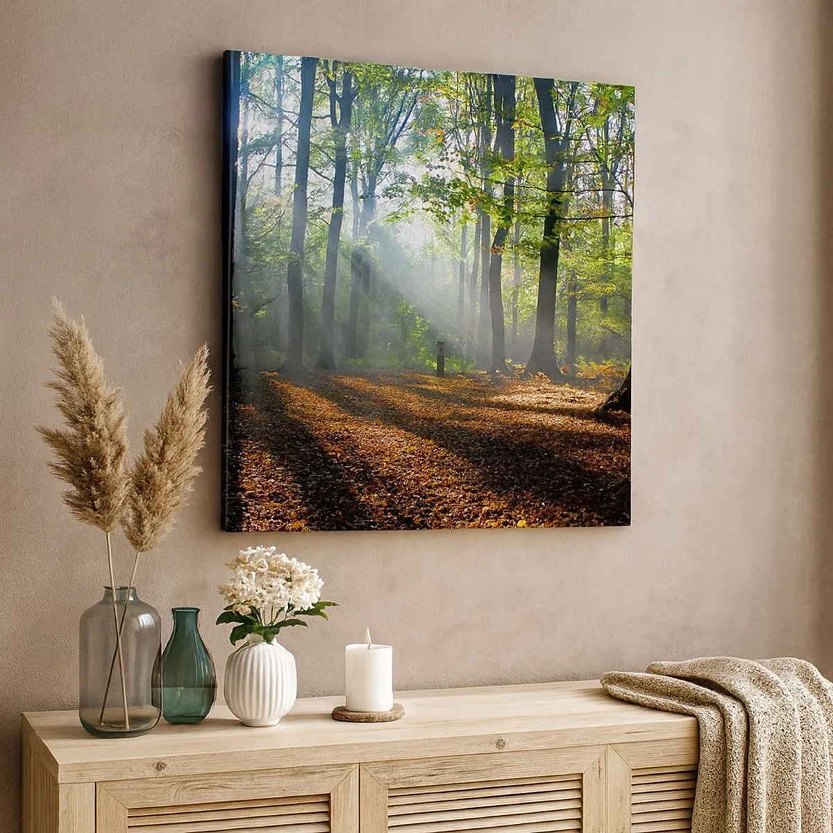 Schilderen op canvas - Lichten en schaduwen - 30x30 cm