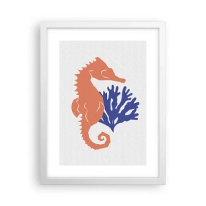 Poster in een witte lijst - In een onderwaterweide - 30x40 cm