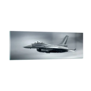 Schilderen op glas - Ga je de handschoen toewerpen? - 90x30 cm