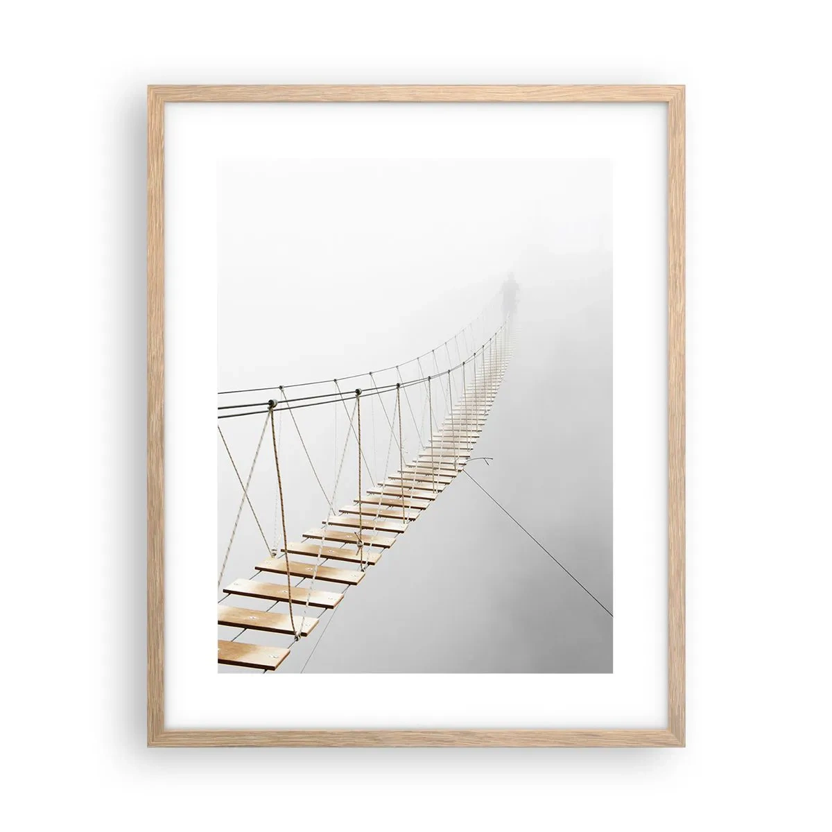 Een poster in een licht eiken lijst - Waar zal het je brengen? - 40x50 cm