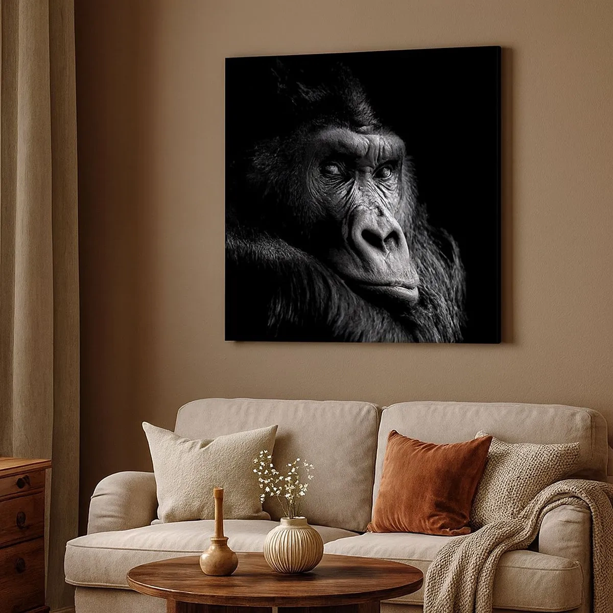 Schilderen op canvas - En waar kijk je naar? - 30x30 cm