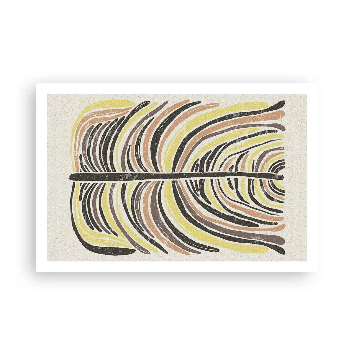 Poster - Abstractie vol leven - 91x61 cm
