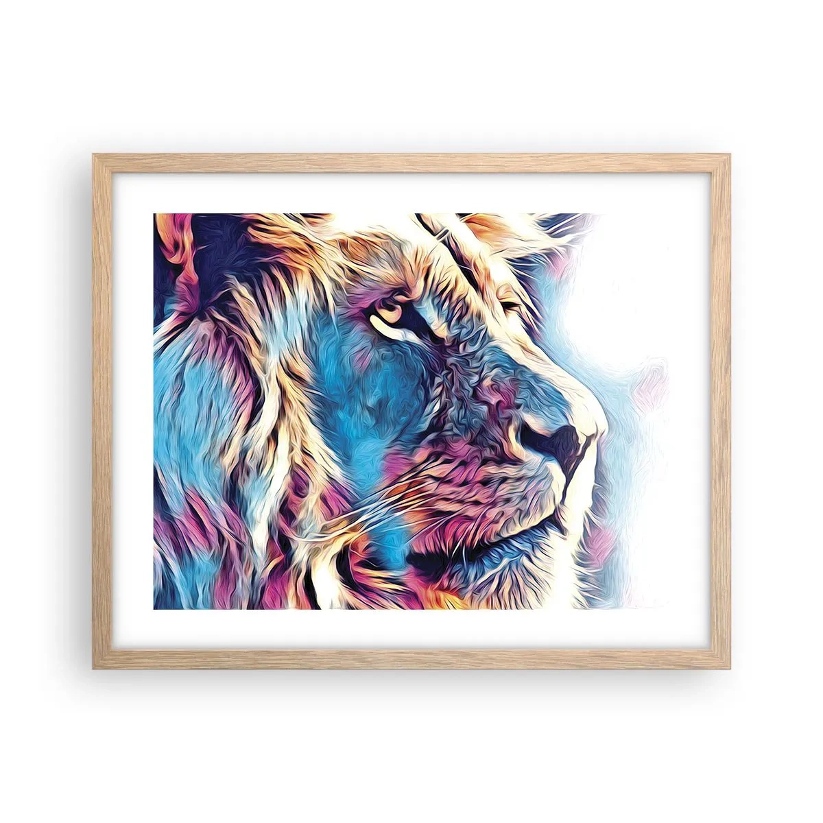 Een poster in een licht eiken lijst - De wijsheid van de natuur - 50x40 cm