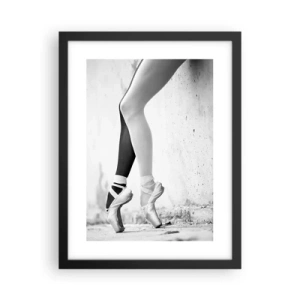 Poster in een zwarte lijst - Ballerina, voila! - 30x40 cm