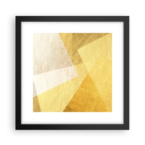 Poster in een zwarte lijst - Geometrie weer - 30x30 cm