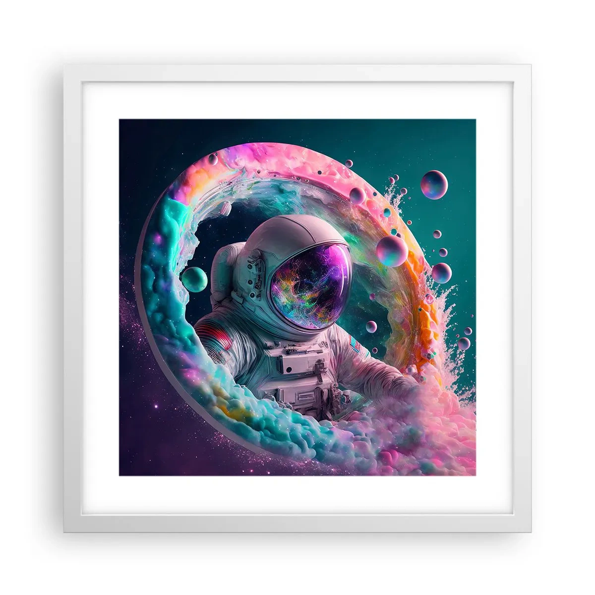 Poster in een witte lijst - Sterrenpoort - 40x40 cm