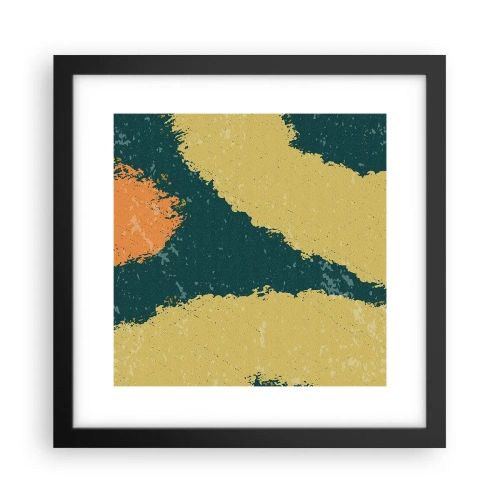 Poster in een zwarte lijst - Abstractie – langzame beweging - 30x30 cm