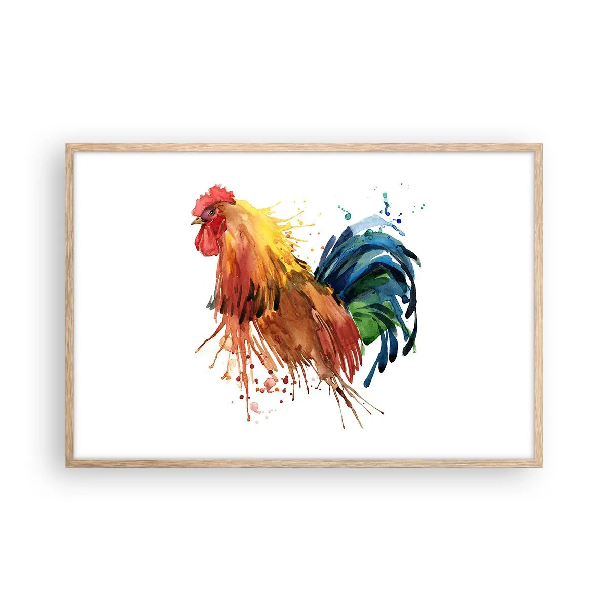 Een poster in een licht eiken lijst - Koninklijk gewaad, koninklijke trots - 91x61 cm