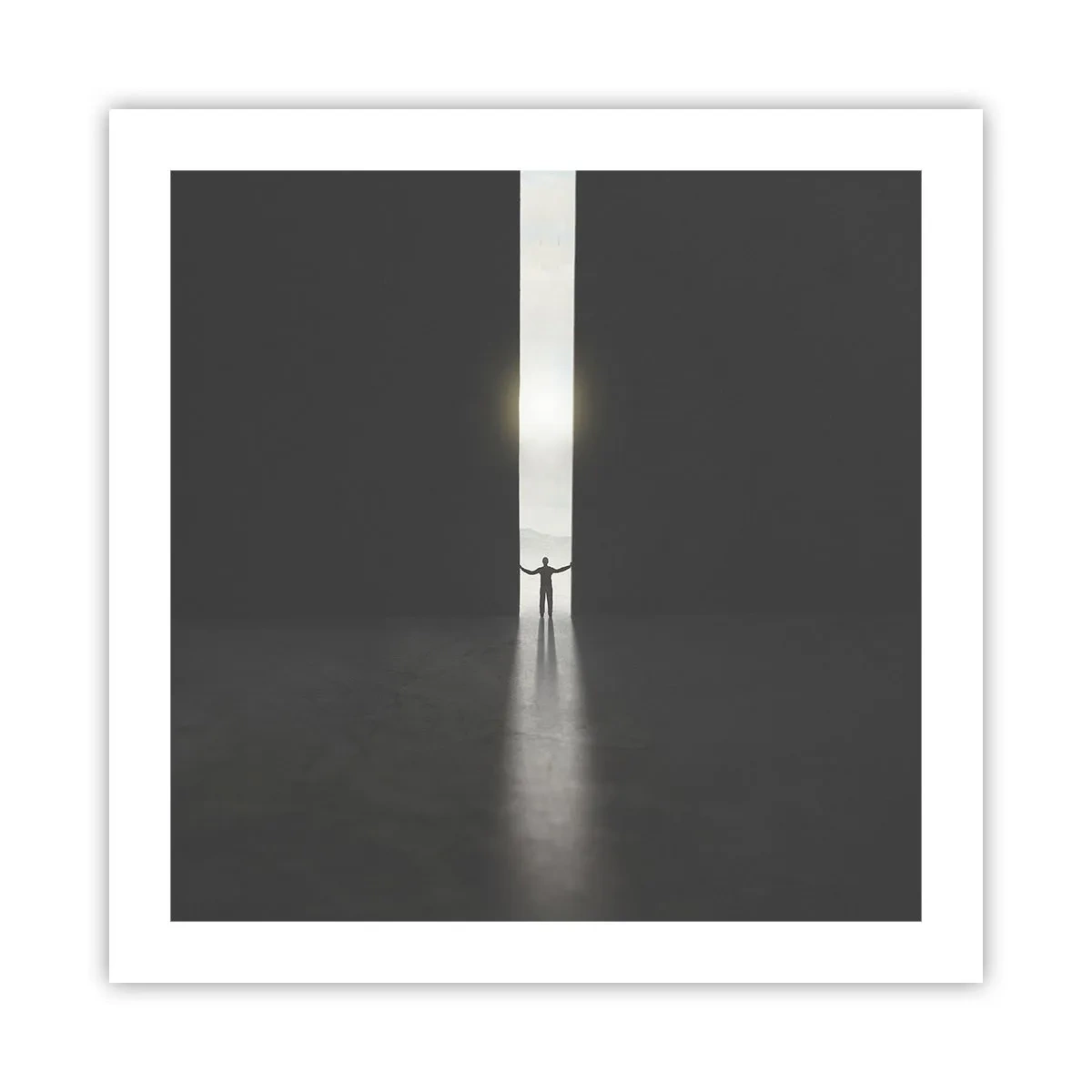 Poster - Een stap naar een mooie toekomst - 50x50 cm