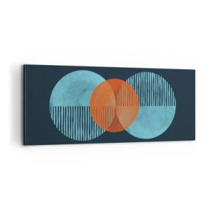 Schilderen op canvas - Symmetrische compositie - 100x40 cm