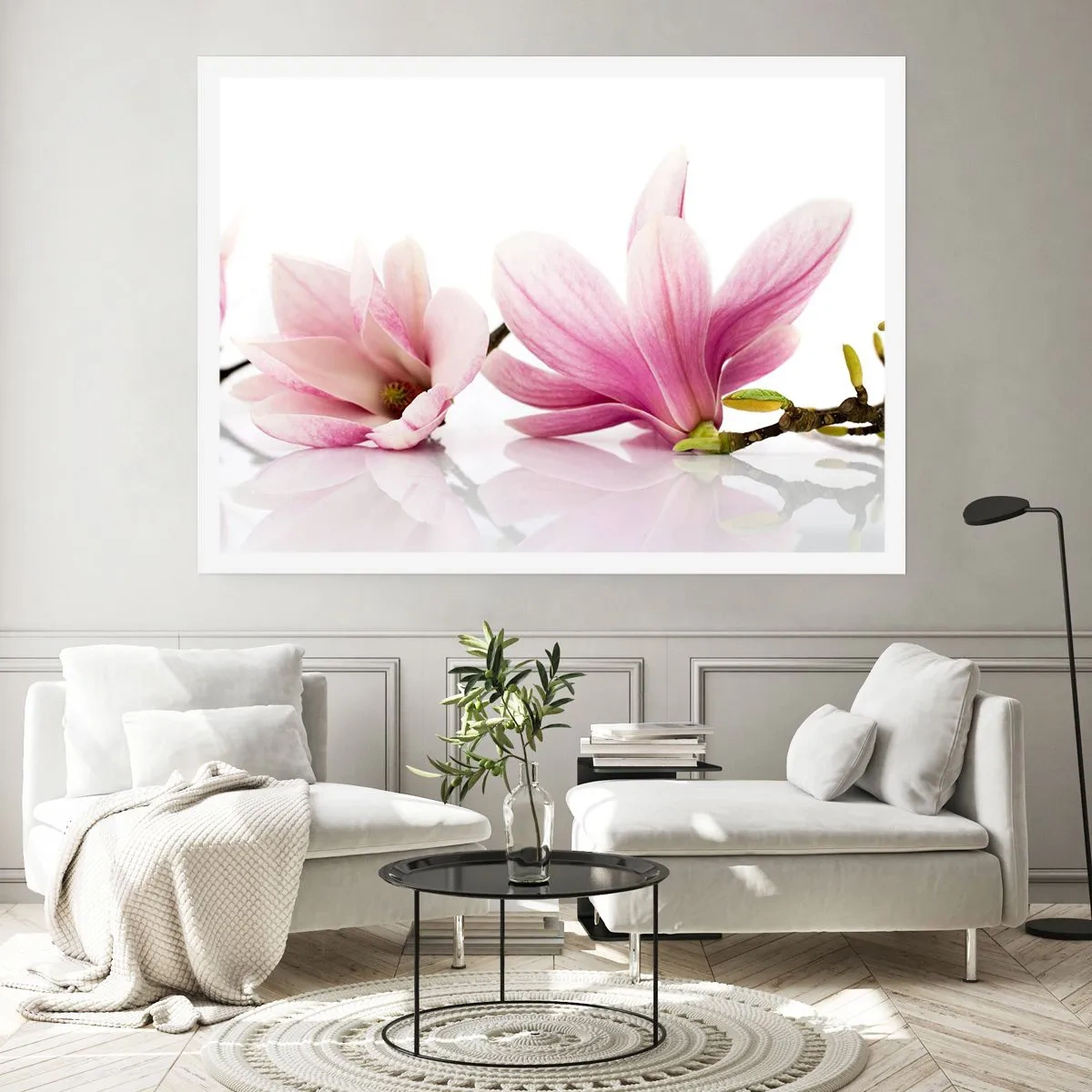Poster - Delicaat als een lentebriesje - 91x61 cm
