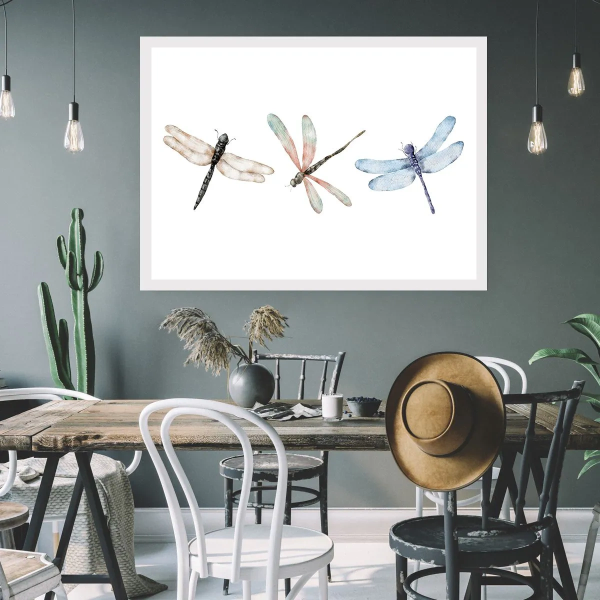 Poster - Gewichtloze libellen - 40x30 cm