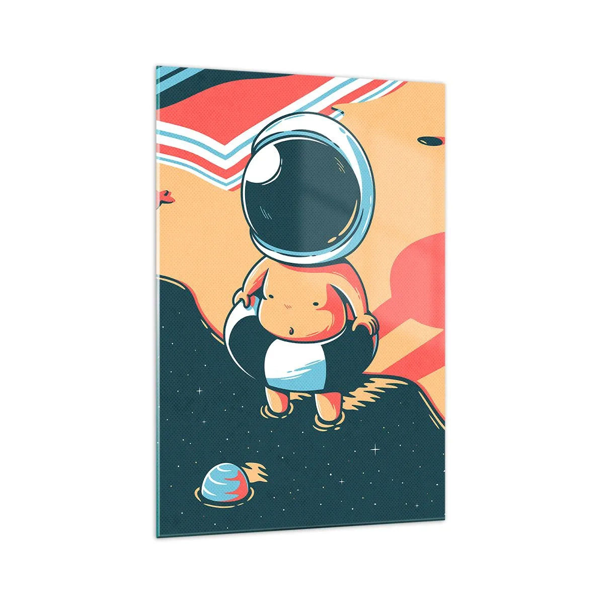 Schilderen op glas - Vanuit een ander perspectief - 70x100 cm