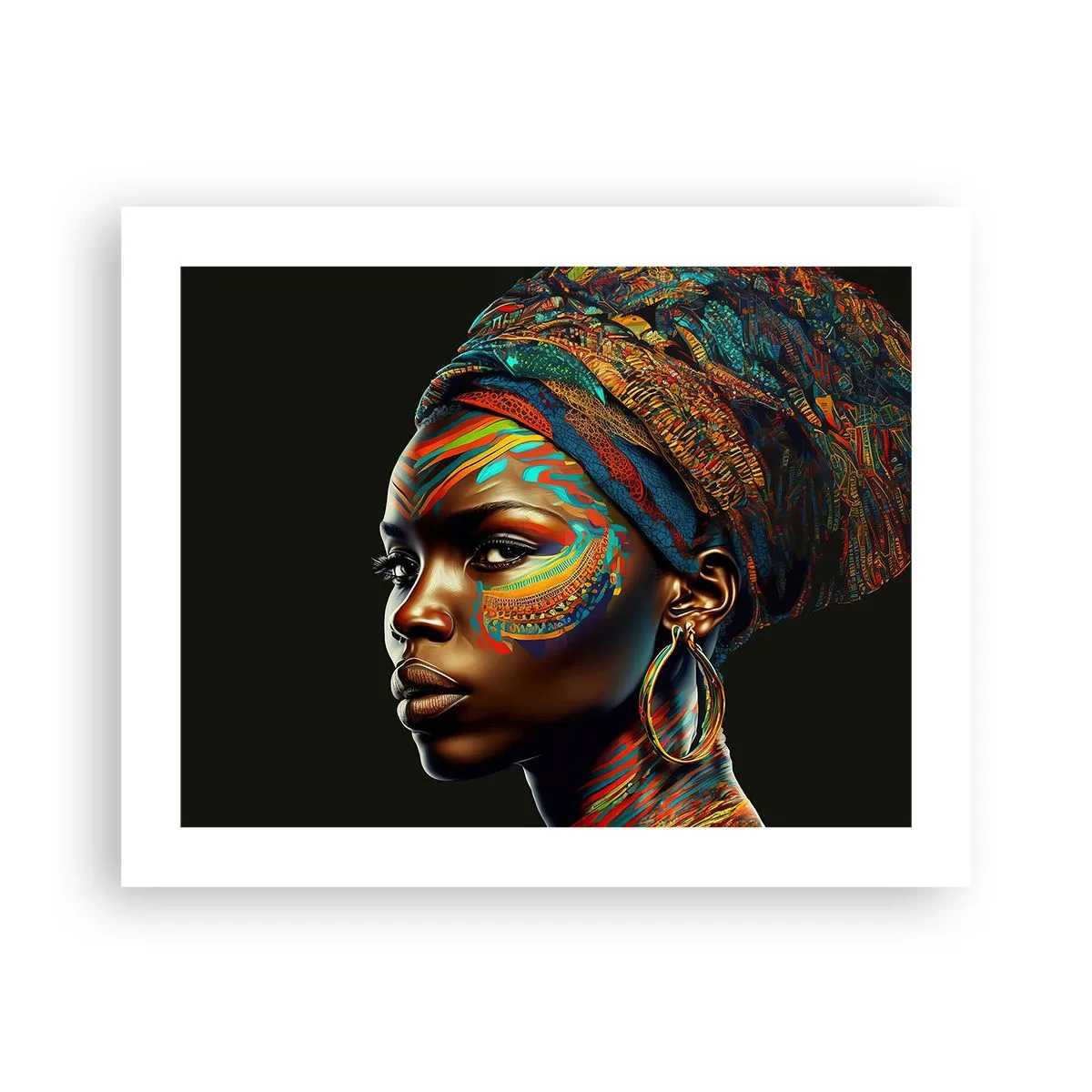 Poster - Afrikaanse koningin - 50x40 cm