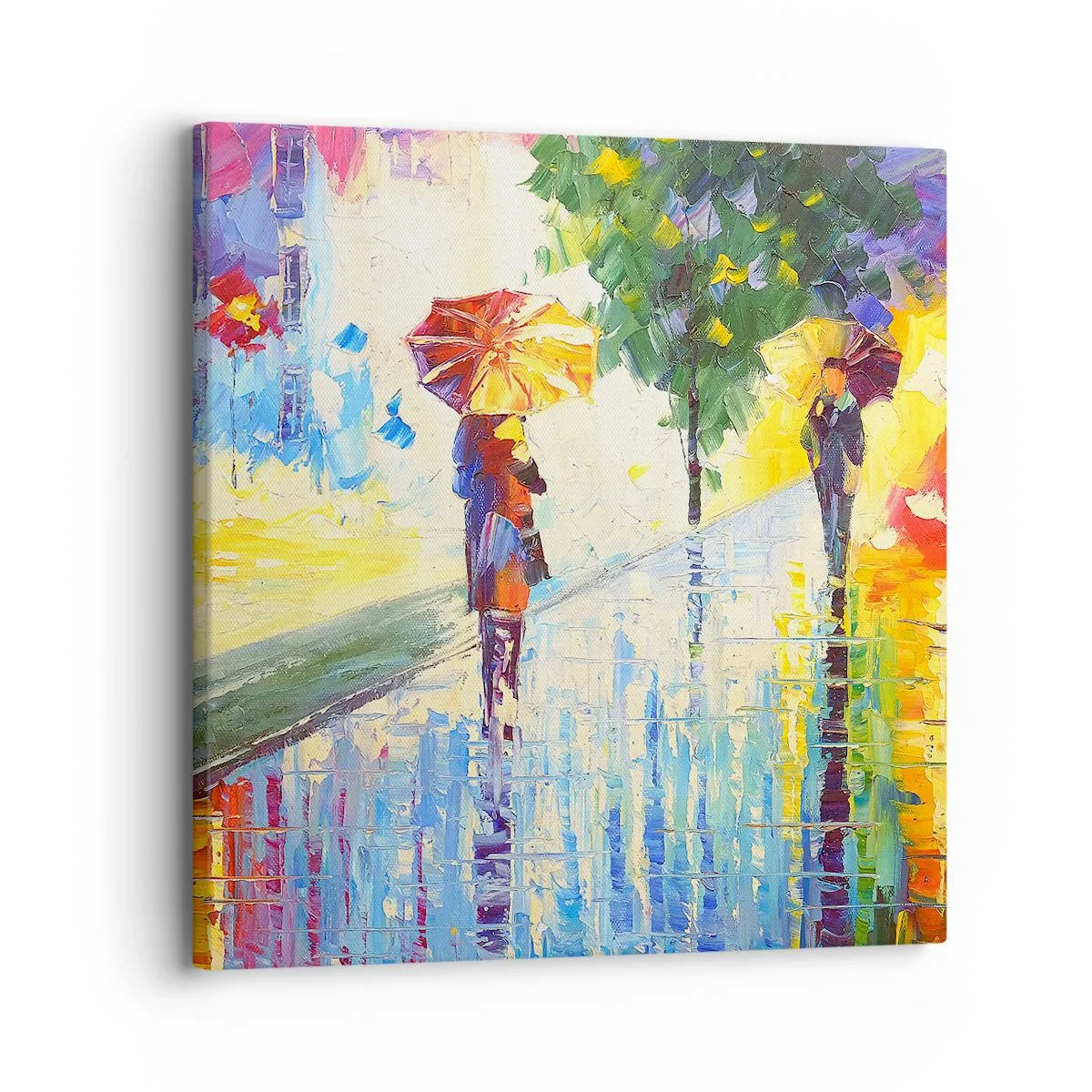 Schilderen op canvas - Nu is het helemaal duidelijk - 30x30 cm