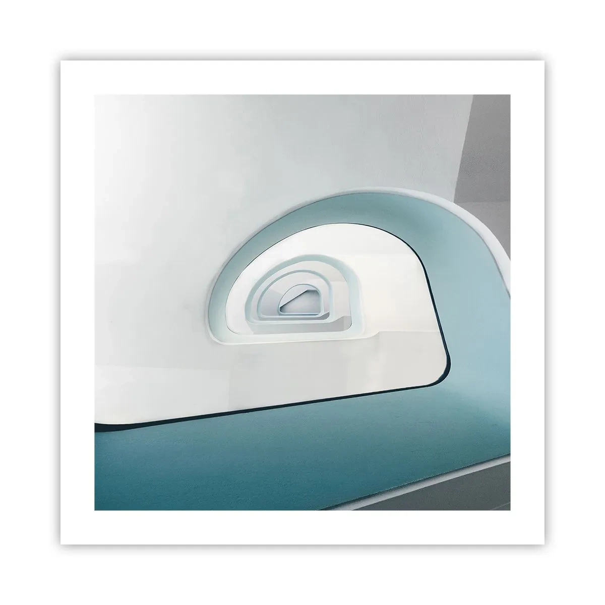 Poster - Naar de bodem van de blauwe - 50x50 cm
