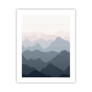 Poster - Golven van de bergen - 40x50 cm