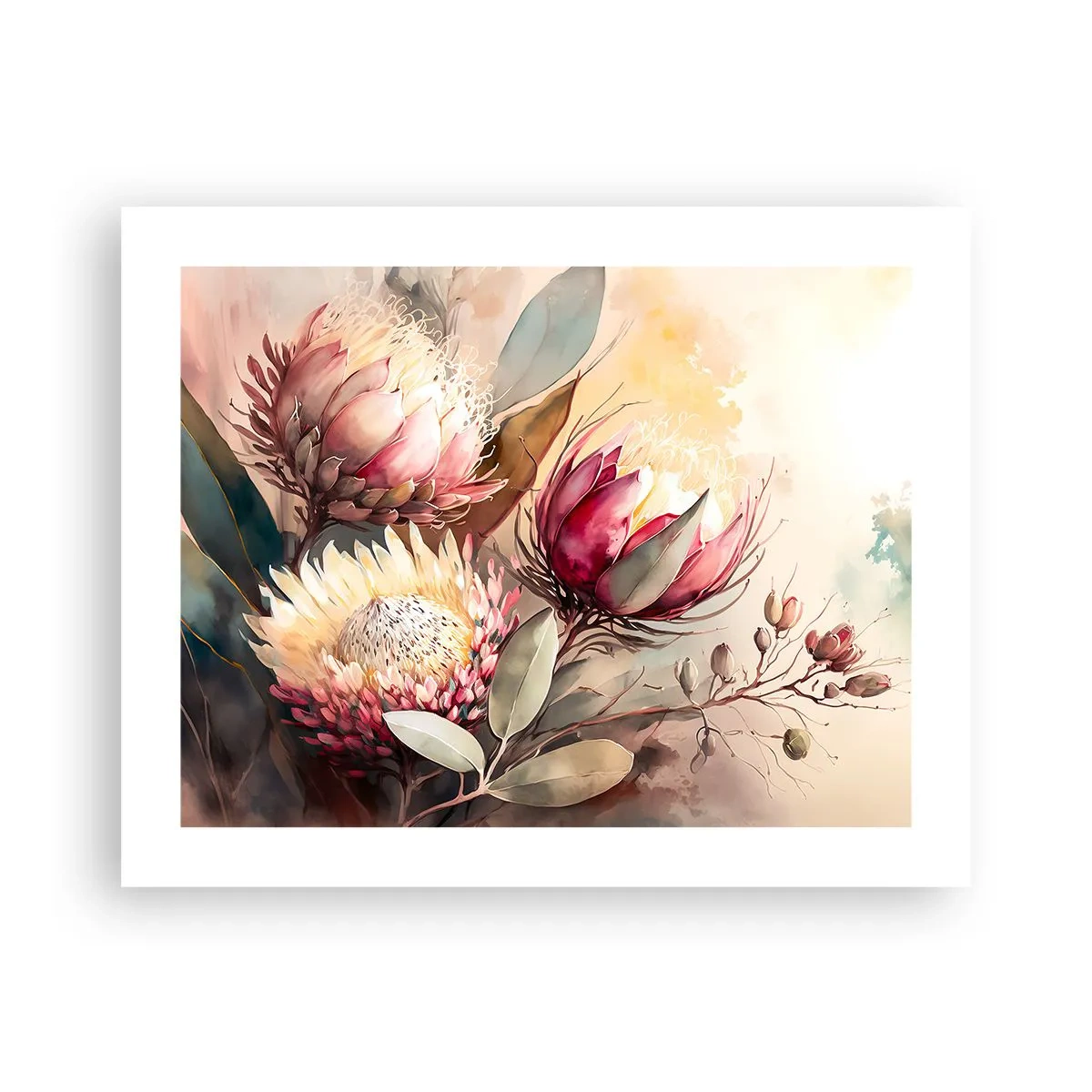 Poster - In profiel en en face - 50x40 cm