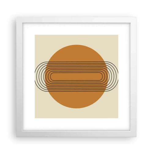 Poster in een witte lijst - Perfect plan - 30x30 cm