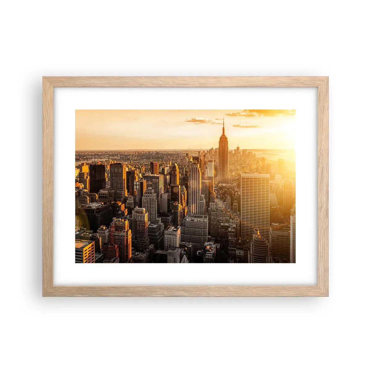 Een poster in een licht eiken lijst - Groeien in de zon - 40x30 cm