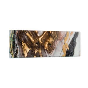 Schilderen op glas - Het element aarde - 90x30 cm