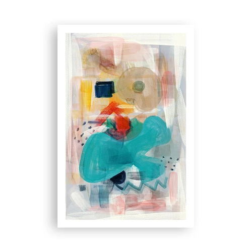 Poster - Kleurrijk spel - 61x91 cm
